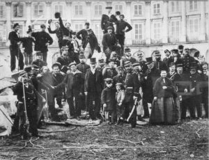 Images from the Place Vendôme during the Paris Commune (1871). 