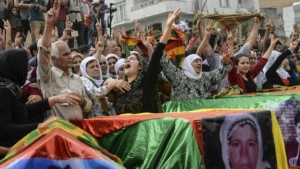 Collective funeral, Cizre, September 12. Source: BBC World Service