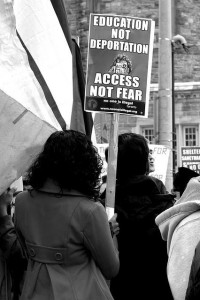 No One is Illegal! May Day of Action, 2009. Flickr/Tanya Liu. Some rights reserved.