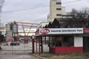 A closed Dita factory is seen in Tuzla